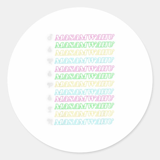 Sticker Rond Serepein Masamwahu (Devant)