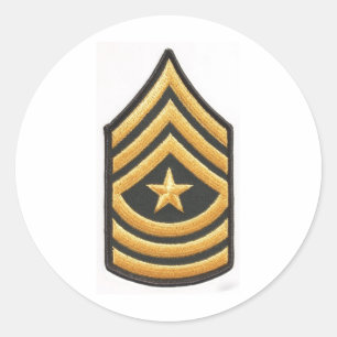 STICKER ROND SERGENT MAJOR E-9