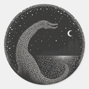 Sticker Rond Série Cryptid Monsters Midtravel