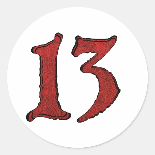 Sticker Rond Série de numéros de vacances Red Velvet. (Devant)