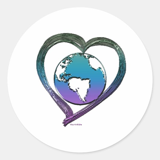 Sticker Rond Série EARTH LOVER (Devant)