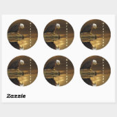Sticker Rond Série GRATITUDE D'Aigle (Feuille)