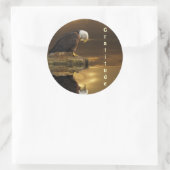 Sticker Rond Série GRATITUDE D'Aigle (Sac)