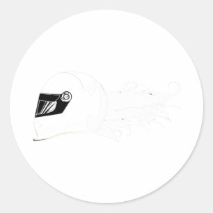 Sticker Rond Série rapide de filles