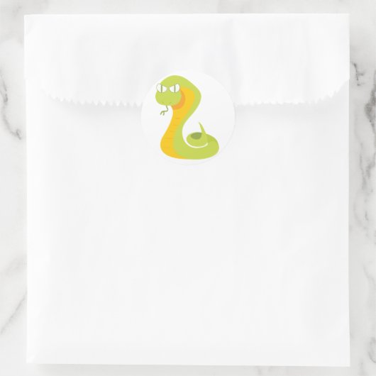 Sticker Rond Serpent (Sac)