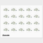 Sticker Rond serpent (Feuille)