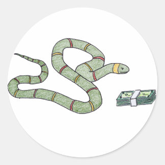 Sticker Rond serpent