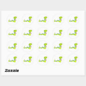 Sticker Rond Serpent (Feuille)