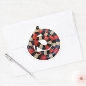 Sticker Rond Serpent à lait (Enveloppe)