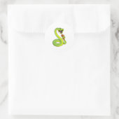 Sticker Rond Serpent au poulet (Sac)