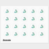 Sticker Rond Serpent avec Lollipop (Feuille)