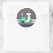 Sticker Rond Serpent cool (Sac)