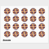 Sticker Rond Serpent tribal inca (Feuille)