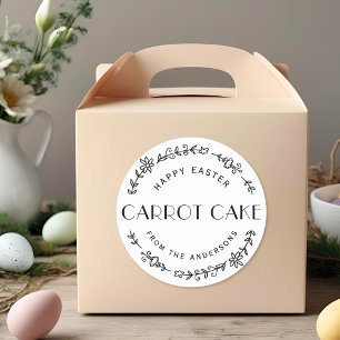 Sticker Rond Serre Florale moderne Pâques cadeau de cuisson mai