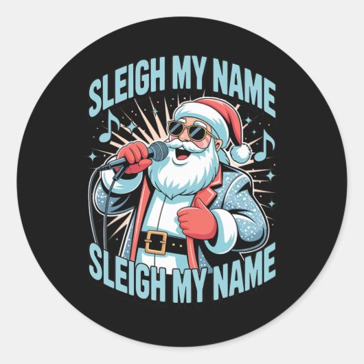 Sticker Rond Serrer Mon Nom Serrer Mon Nom Serrer Mon Nom Jour (Devant)