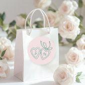 Sticker Rond Serrure de coeur Whimsical Doodle Croquis moderne 