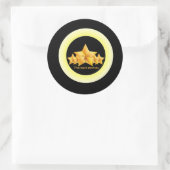 Sticker Rond service cinq étoiles classique (Sac)