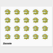 Sticker Rond Service Clientèle Superstar (Feuille)