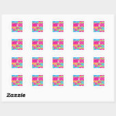 Sticker Rond Service communautaire coloré (Feuille)