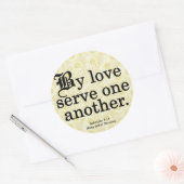 Sticker Rond Service d'amour Galates 5-13 (Enveloppe)
