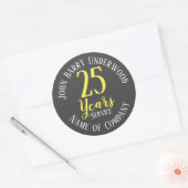 Sticker Rond Service de longue durée ou retraite (Enveloppe)