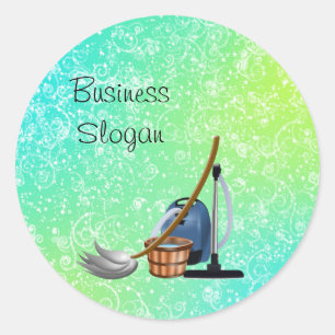 Sticker Rond Service de ménage
