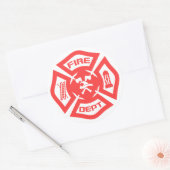 Sticker Rond Service des incendies (Enveloppe)