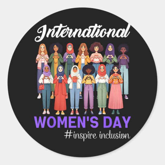 Sticker Rond Service d'urgence Infirmière Valentine's Day Steth (Devant)