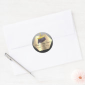 Sticker Rond Services De Nettoyage Maid Maid Housekeeper Golden (Enveloppe)