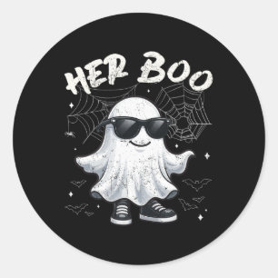 Sticker Rond Ses Couples Correspondants Ghost Costumes Hallowee
