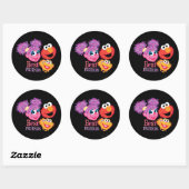 Sticker Rond Sesame Street de meilleurs amis (Feuille)