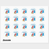 Sticker Rond Sesame Street Elmo Chugga Chugga Two Two (Feuille)