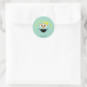 Sticker Rond Sesame Street | Visage artistique de Rosita (Sac)