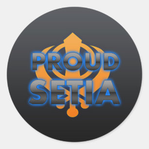 Sticker Rond Setia fier, fierté de Setia