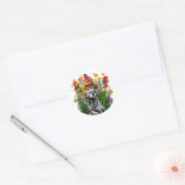 Sticker Rond Setter anglais (Enveloppe)