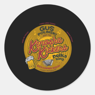 Sticker Rond Seul à la maison pour Noël Gus Polinski Kenosha Ki