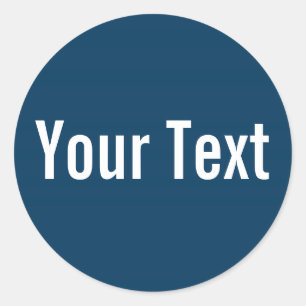 Sticker Rond SEULEMENT bleu de darl de la COULEUR + votre