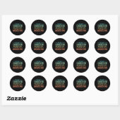 Sticker Rond Seulement Responsable De Ce Que Je Dis Pas De Ce Q (Feuille)