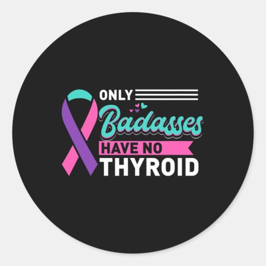 Sticker Rond Seules Les Bades N'Ont Aucune Sensibilisation Au C (Devant)