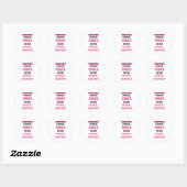 Sticker Rond Seules Les Femmes Les Plus Fortes Deviennent Physi (Feuille)
