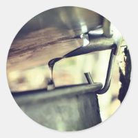 Sève sirop d'érable qui coule la nature