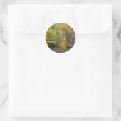Sticker Rond Seven Springs Fall Bridge II Autumn Paysage (Sac)