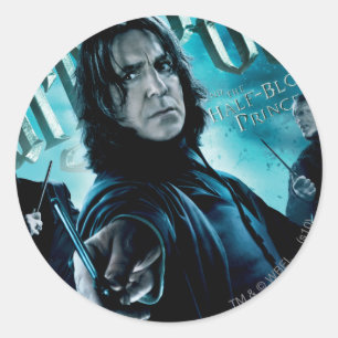 Sticker Rond Sévère Snape Avec Mangeur De Mort 1