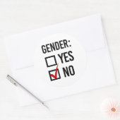 Sticker Rond Sexe Oui ou Non (Enveloppe)