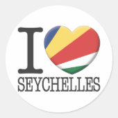 Sticker Rond Seychelles (Devant)