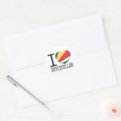Sticker Rond Seychelles (Enveloppe)