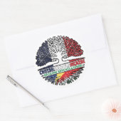 Sticker Rond Seychelles Seychelloise (Enveloppe)