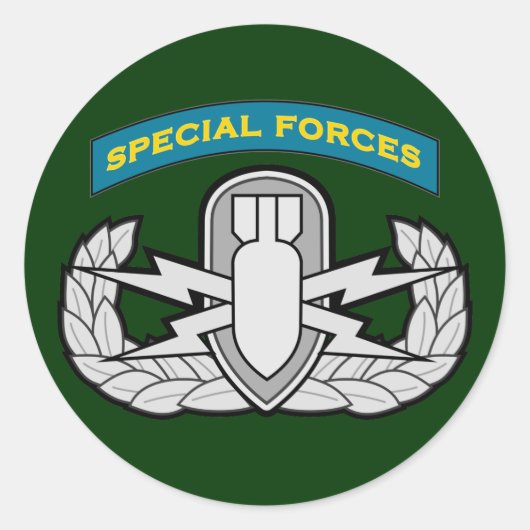 Sticker Rond SF Q-tab et badge EOD (Devant)