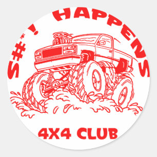 Sticker Rond SH_red_Chevy_GMC