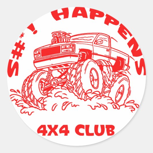 Sticker Rond SH_red_Chevy_GMC (Devant)